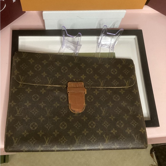 Louis Vuitton Porte-Document Brown Monogram Pouch - Picture 11 of 11